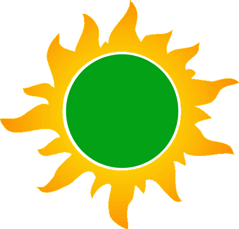 Alerta 0 Nomalidad Imagen de sol verde