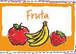 pegatina fruta diario saludable