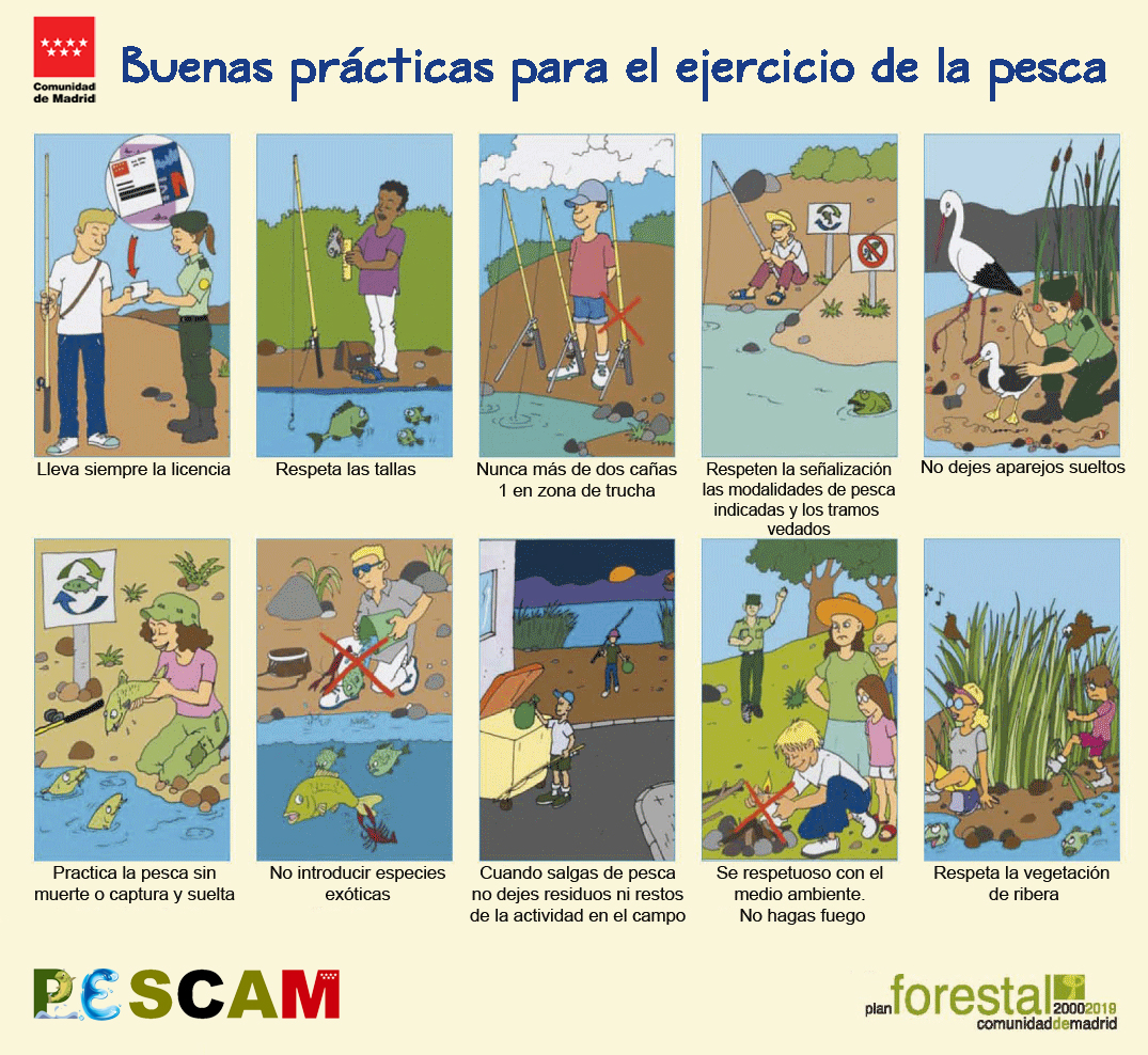 Decálogo buenas prácticas en la pesca Decálogo buenas prácticas en la pesca