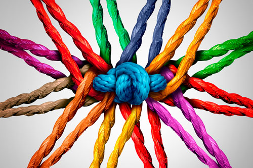 Red de colores Imagen ilustrativa de una red de colores
