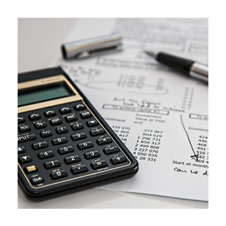 Calculadora y papeles Calculadora y papeles