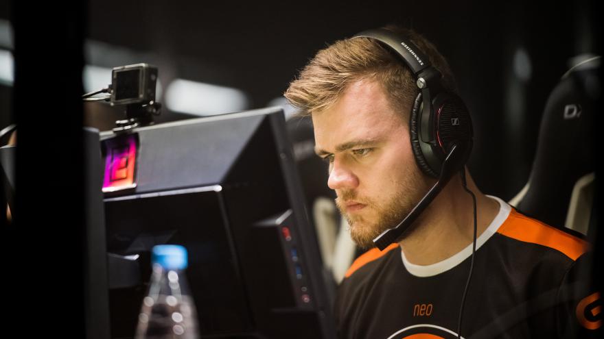 Jugador e-sports Un jugador profesional de e-sports