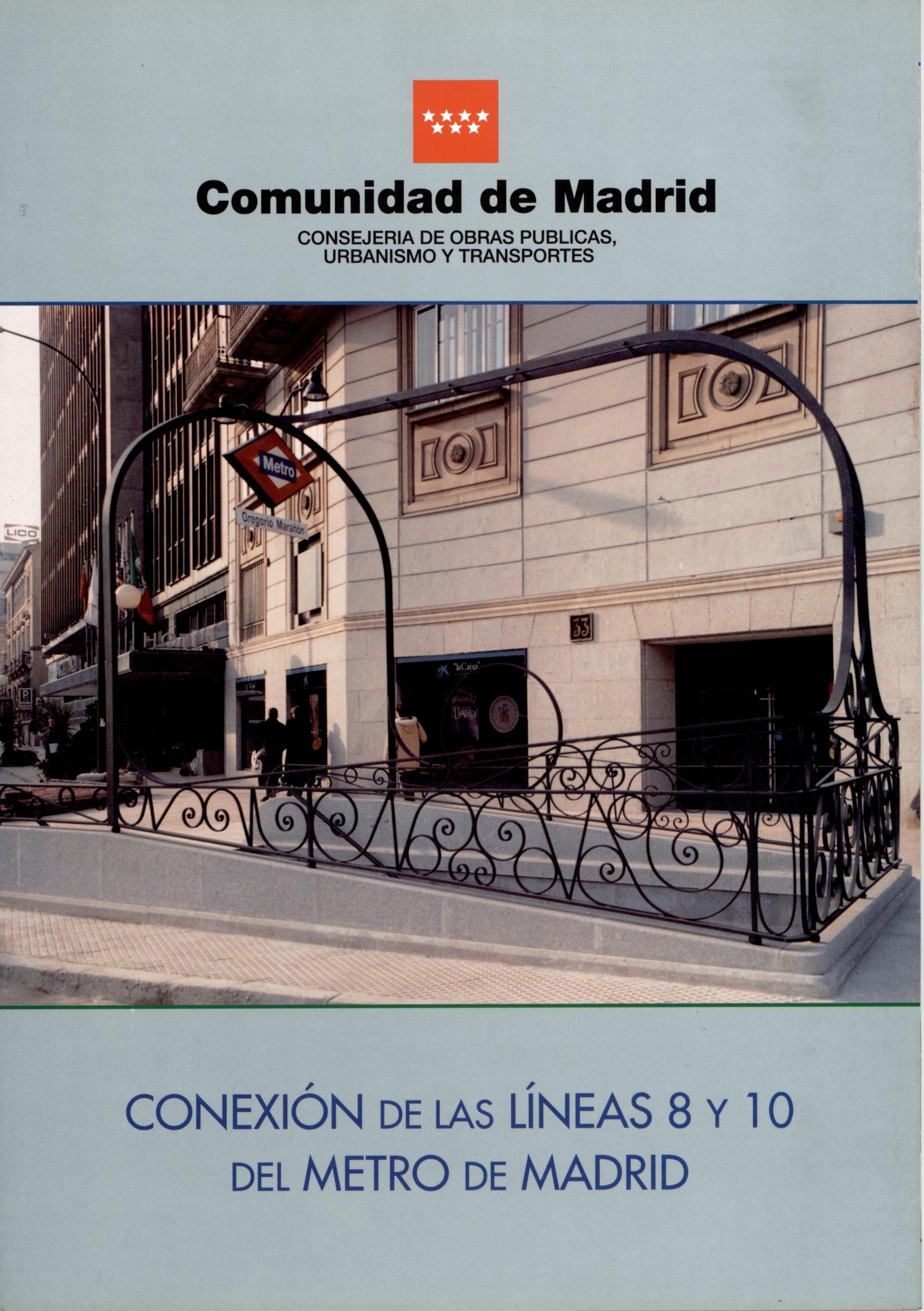 Carátula folleto conexión líneas 8 y 10 Carátula folleto conexión líneas 8 y 10