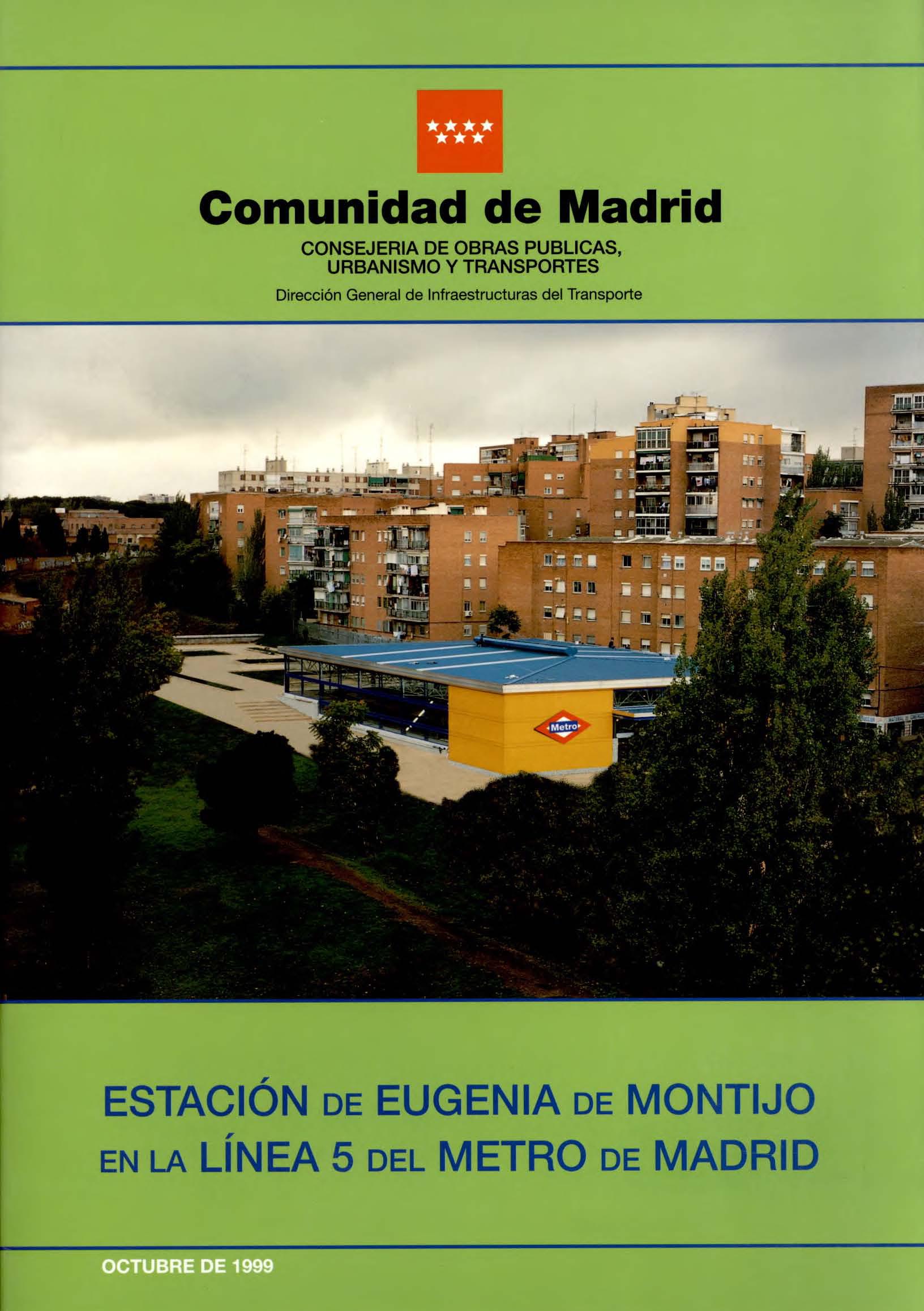 Carátula folleto estación Eugenia de Montijo Carátula folleto estación Eugenia de Montijo