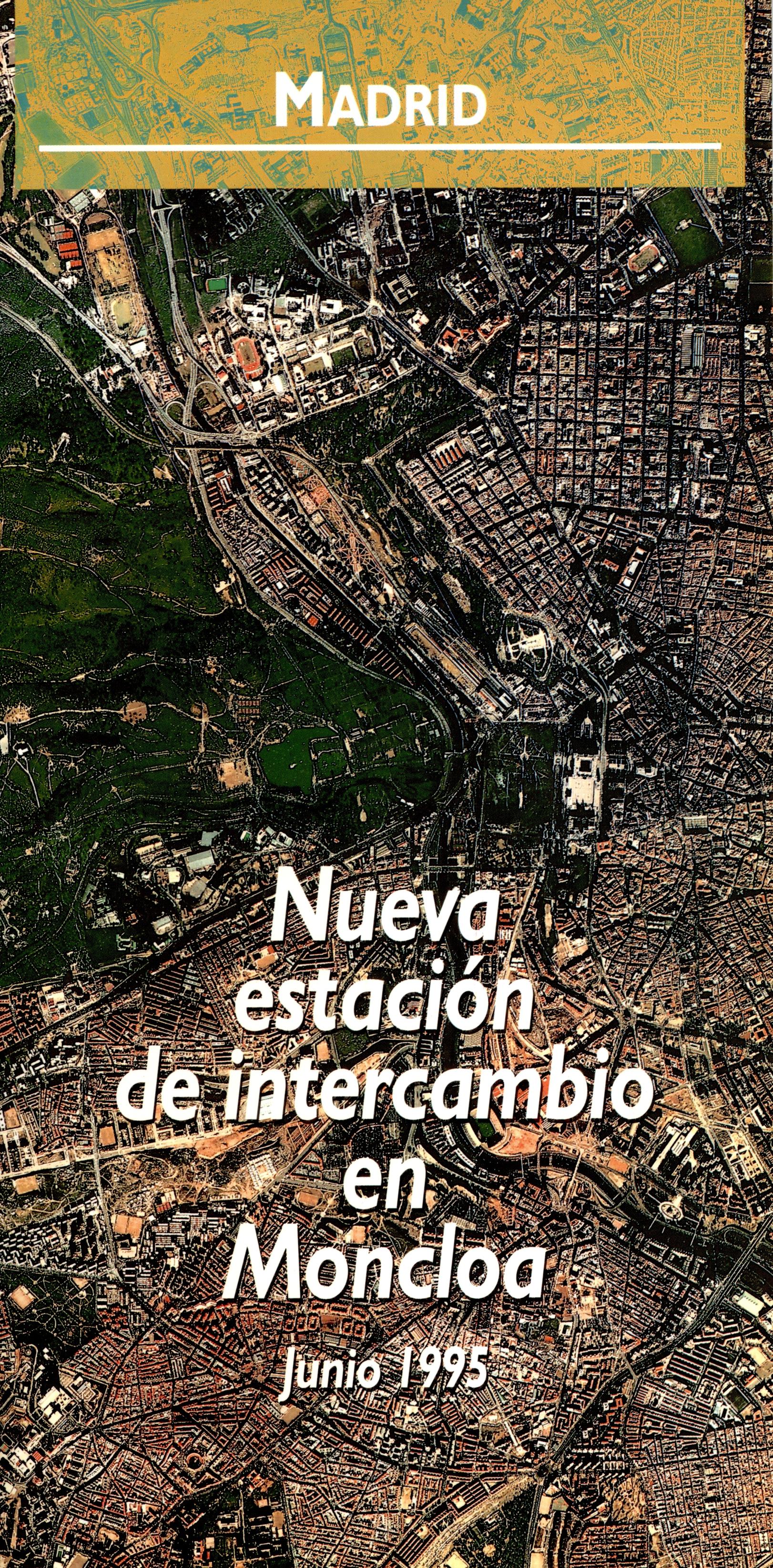 Portada folleto intercambiador Moncloa 1995 Portada folleto intercambiador Moncloa 1995