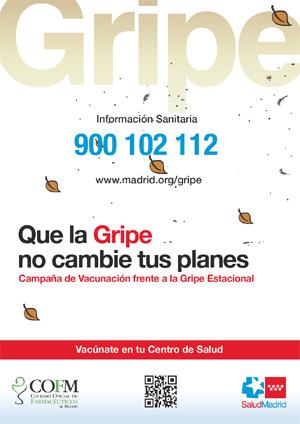 Campaña de vacunación antigripal 2018 imagen del cartel de la campaña de vacunación antigripal