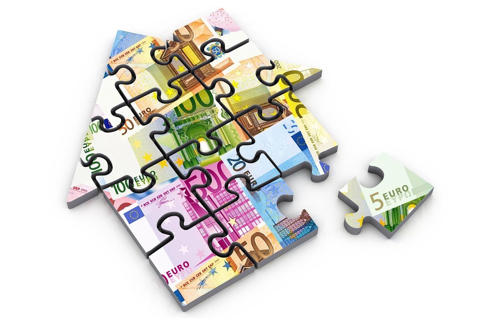 Imagen de casa en puzzle Imagen de casa en puzzle