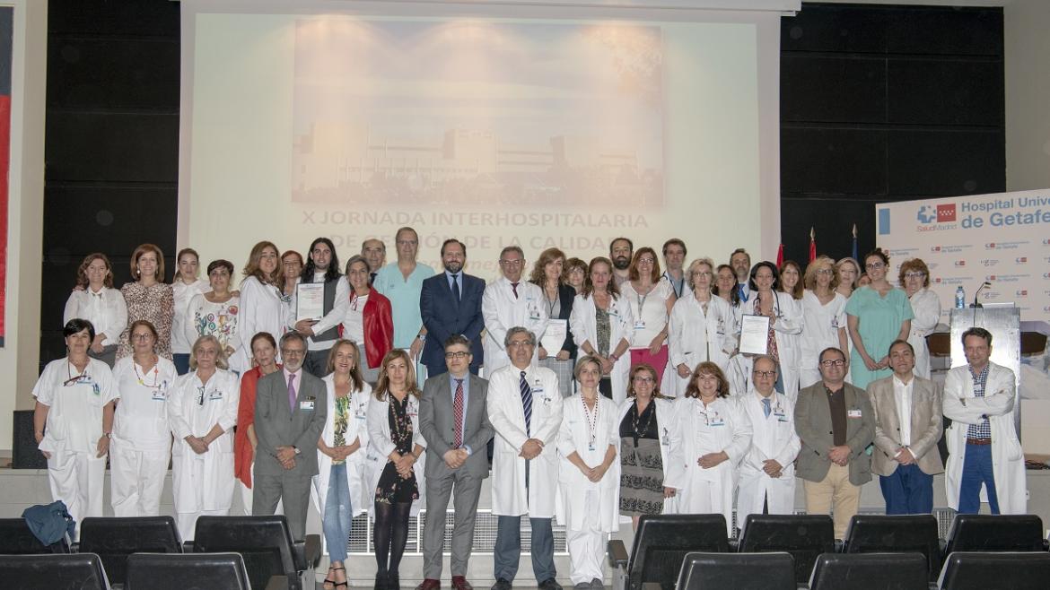 El Hospital de Getafe entrega sus X Premios a la mejora de la calidad de la atención Profesionales Hospital de Getafe en Jornada Interhospitalaria de Calidad