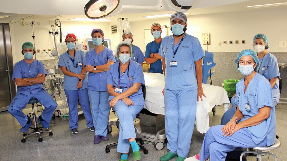 Equipo quirúrgico del Hospital Clínico San Carlos