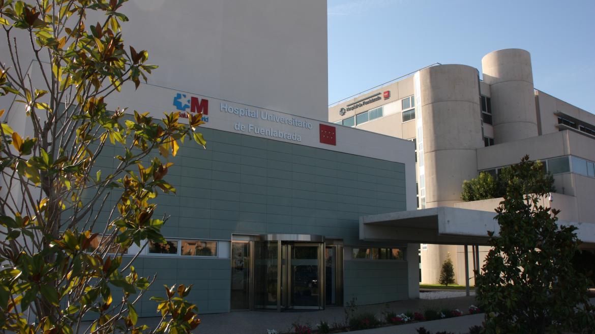 El hospital de Fuenlabrada organiza una jornada sobre Atención al Dolor Fachada del Hospital de Fuenlabrada