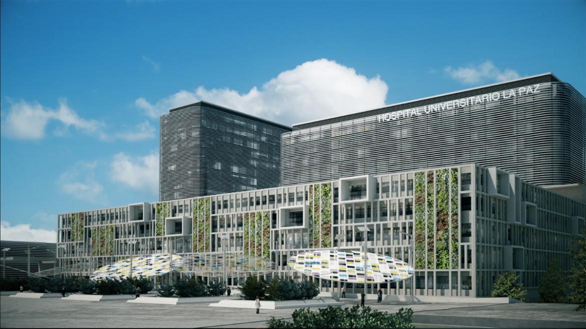 Imagen virtual del nuevo hospital La Paz Nuevo Hospital La Paz. Maqueta