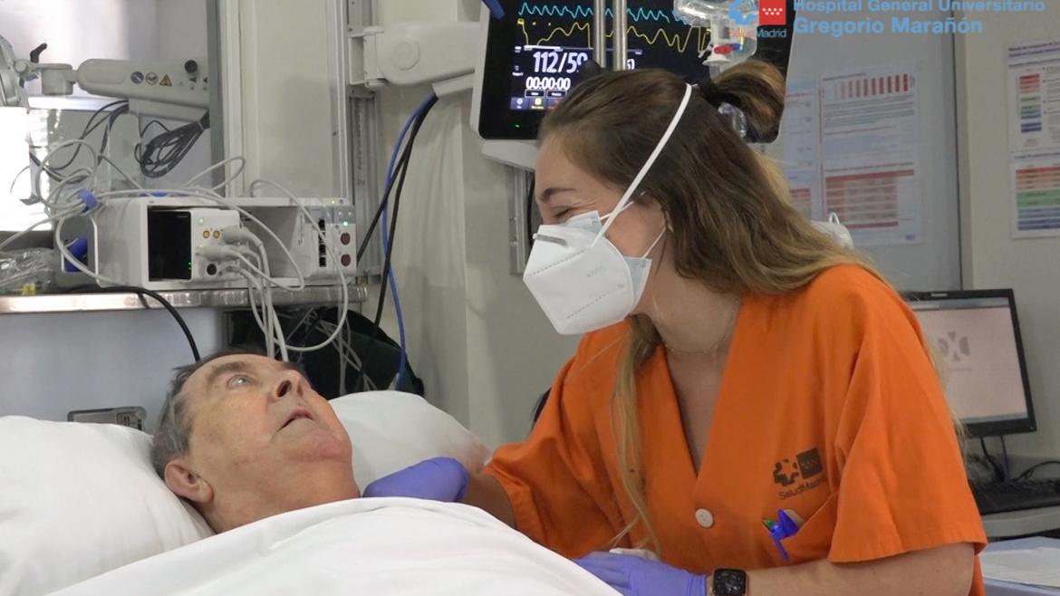 Enfermera y paciente