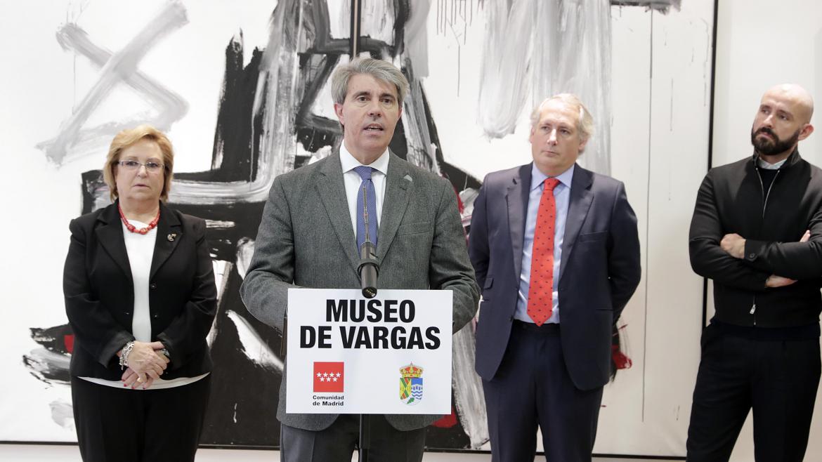 Ángel Garrido durante la inauguración Ángel Garrido durante la inauguración