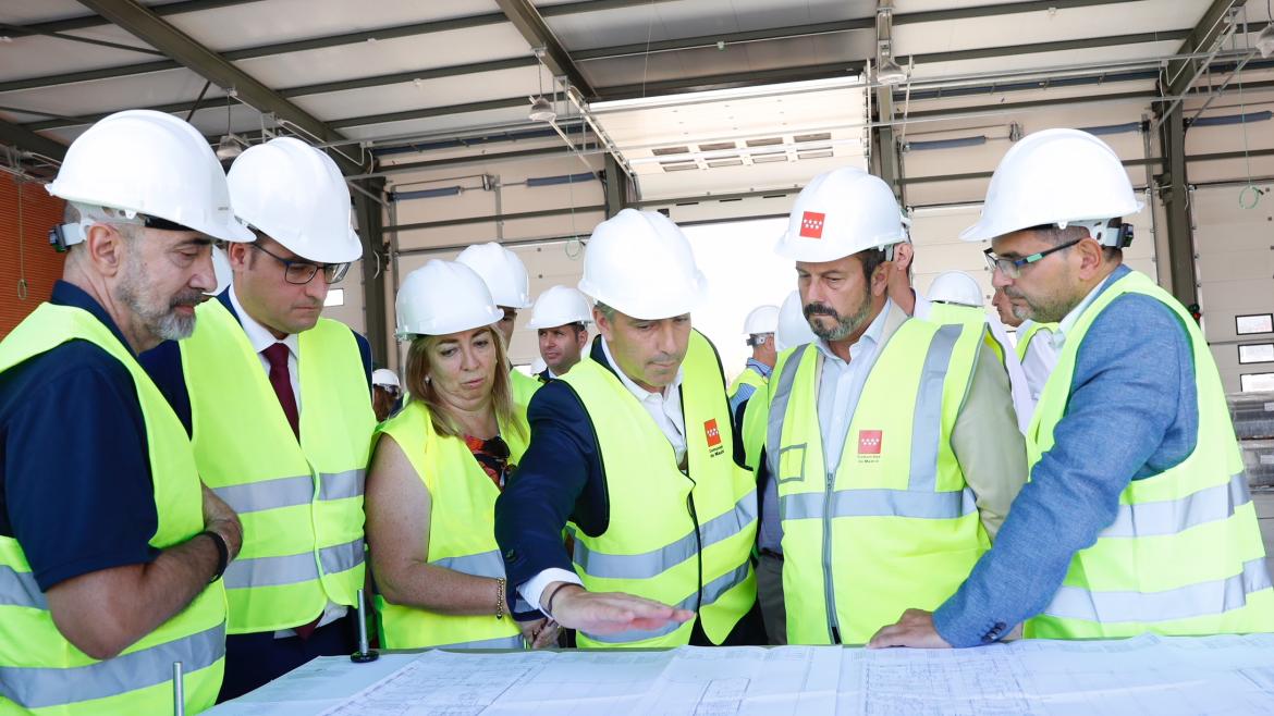 El presidente Rollán visita en Alcobendas las obras del nuevo parque de bomberos que estará operativo a principios de 2020