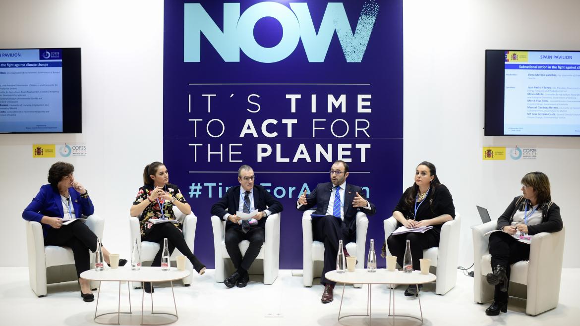 La Comunidad reafirma su compromiso en la lucha contra el cambio climático Manuel Giménez, participando en la Cumbre del Clima (COP25)
