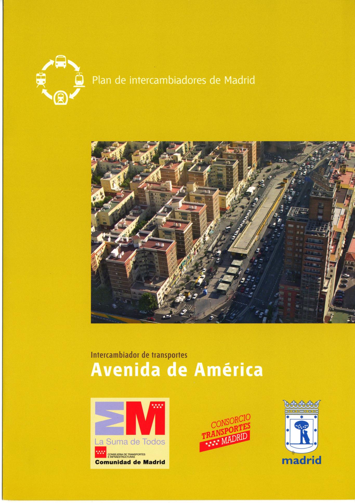 Portada folleto interc. Avda. América Portada folleto interc. Avda. América