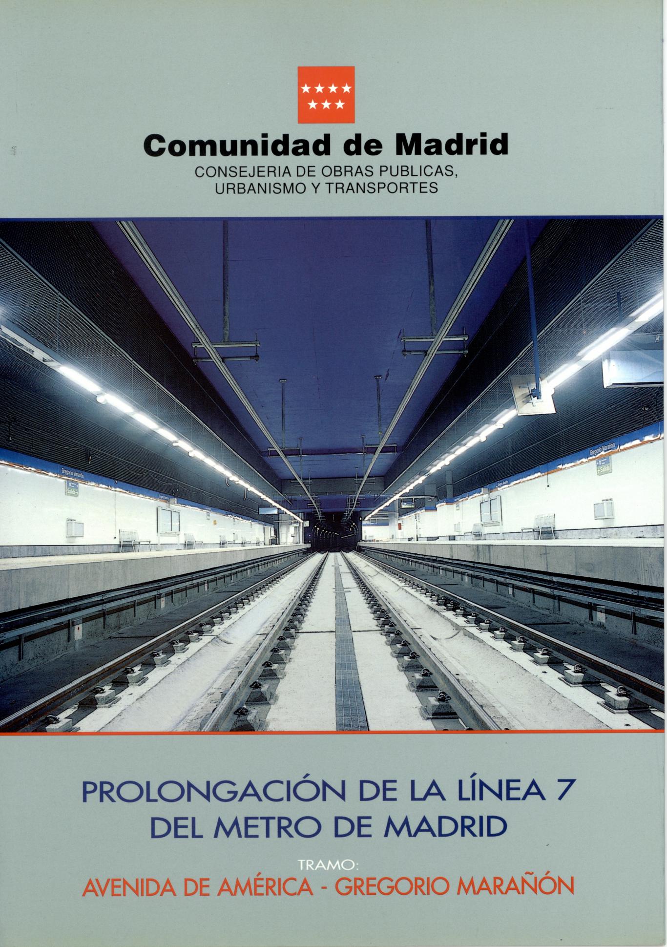 Carátula folleto L7 Avda. América-Gregorio Marañón Carátula folleto L7 Avda. América-Gregorio Marañón