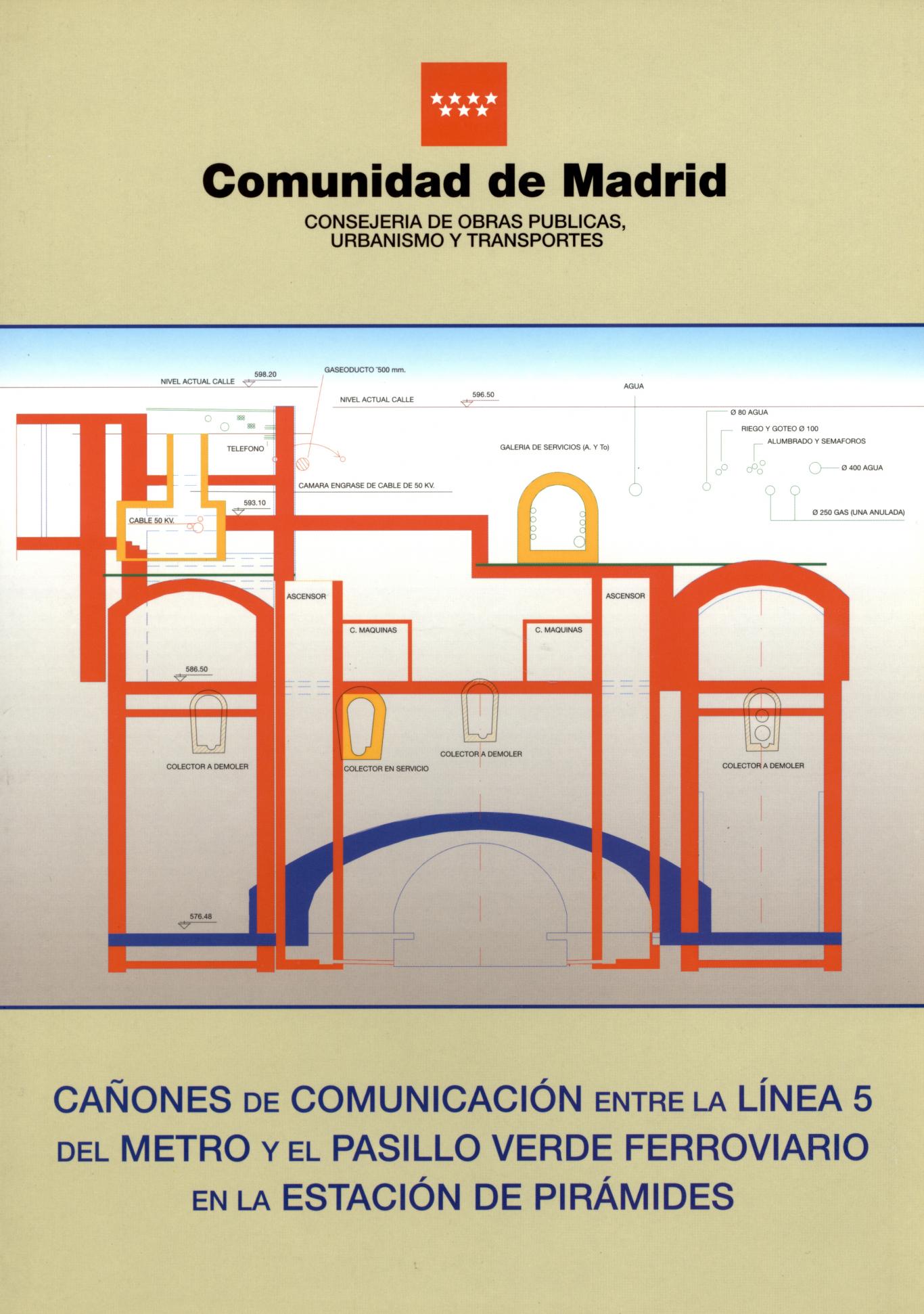 Carátula folleto Cañones Comunicación Línea 5 Pirámides Carátula folleto Cañones Comunicación Línea 5 Pirámides