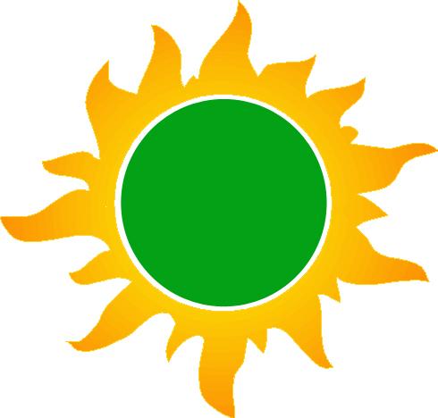 Alerta 0 Nomalidad Imagen de sol verde