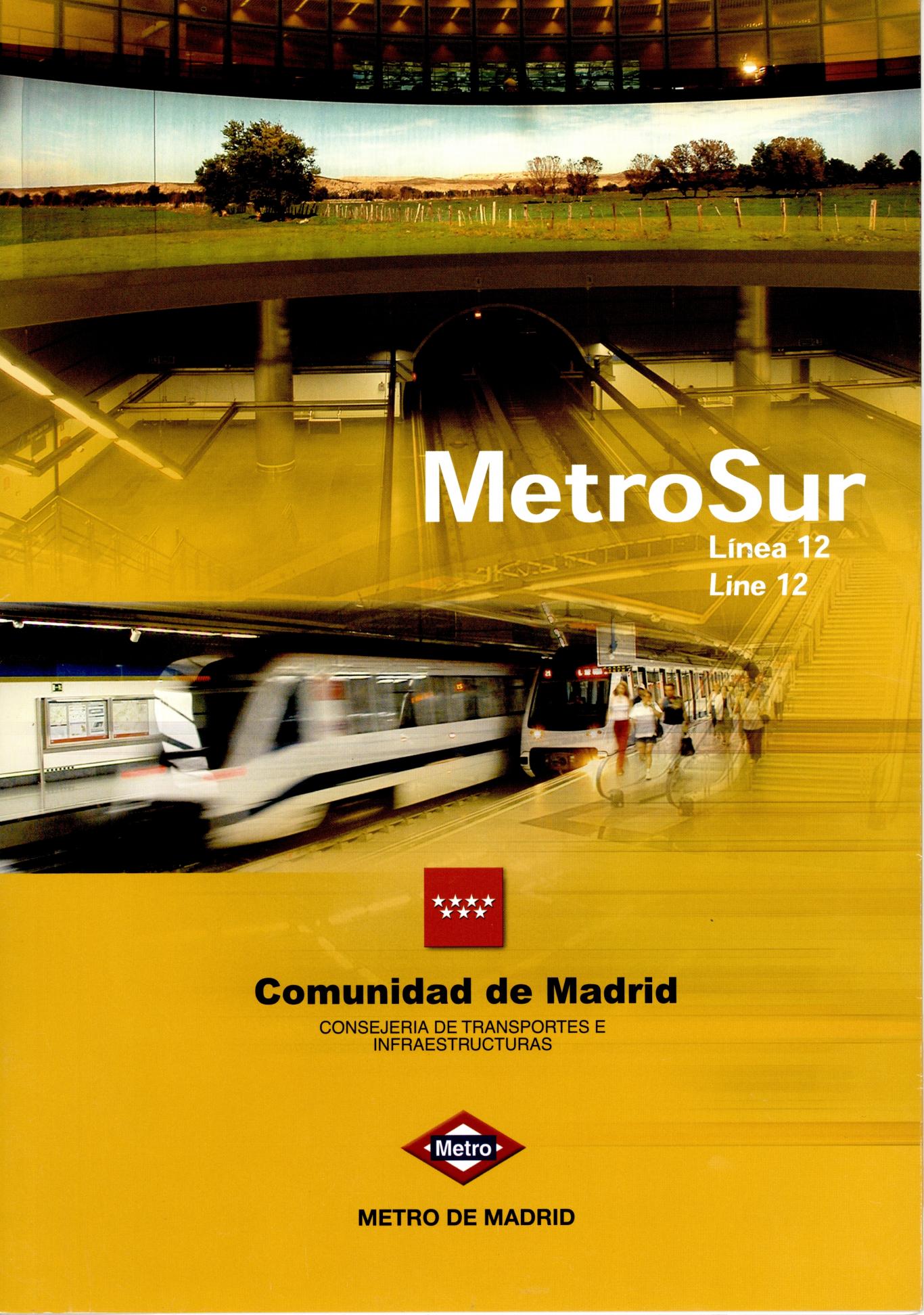 Carátula folleto Metrosur Línea 12 Carátula folleto Metrosur Línea 12