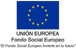 Logotipo del Fondo Social Europeo Logotipo del Fondo Social Europeo con el lema: "El Fondo Social Europeo invierte en tu futuro"