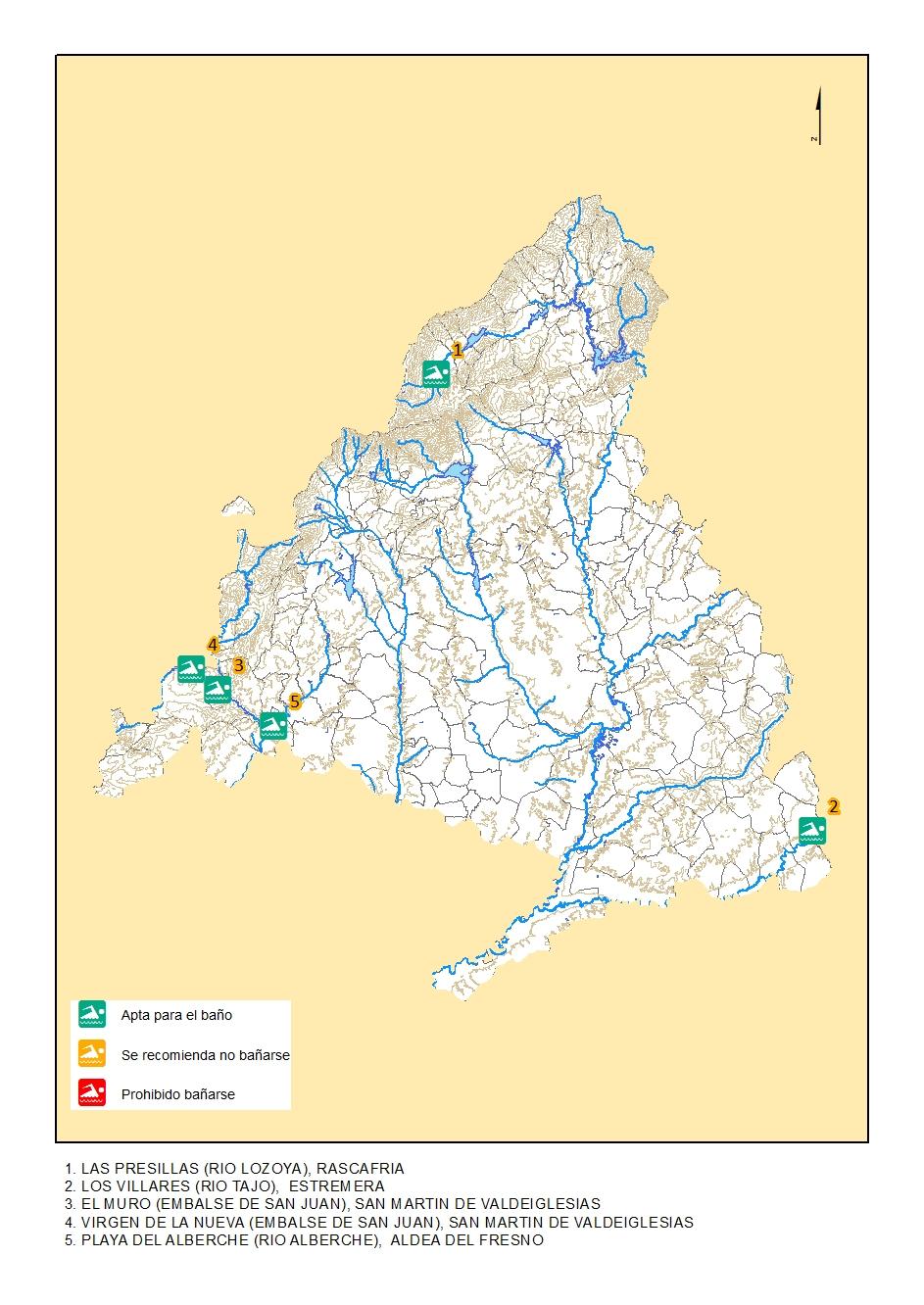 Calidad del agua de las zonas de baño 2018 Imagen de la calidad del agua de las zonas de baño 2018