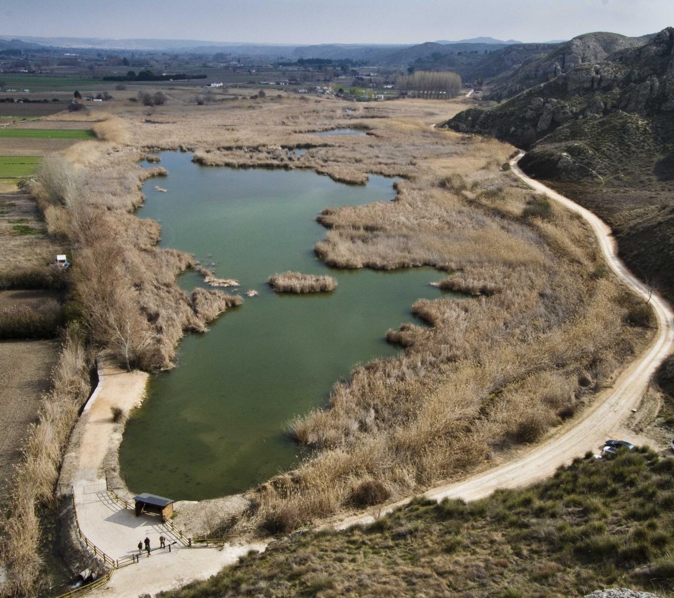 Espacios Naturales Protegidos. Laguna de San Juan. Vista aérea Espacios Naturales Protegidos. Laguna de San Juan. Vista aérea
