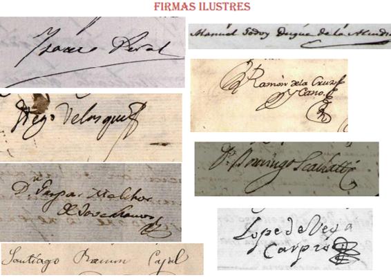 Firmas ilustres