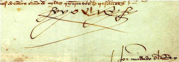 Firma Rey Fernando