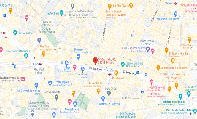 mapa Gran Vía, 30