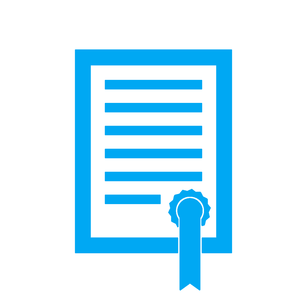 Icono hoja de papel escrita con bolígrafo