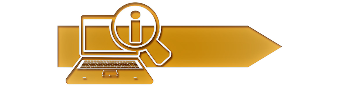 teclado de ordenador con símbolo de letra i de información