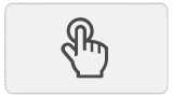 El icono de una mano haciendo clic