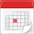 Icono Calendario rojo