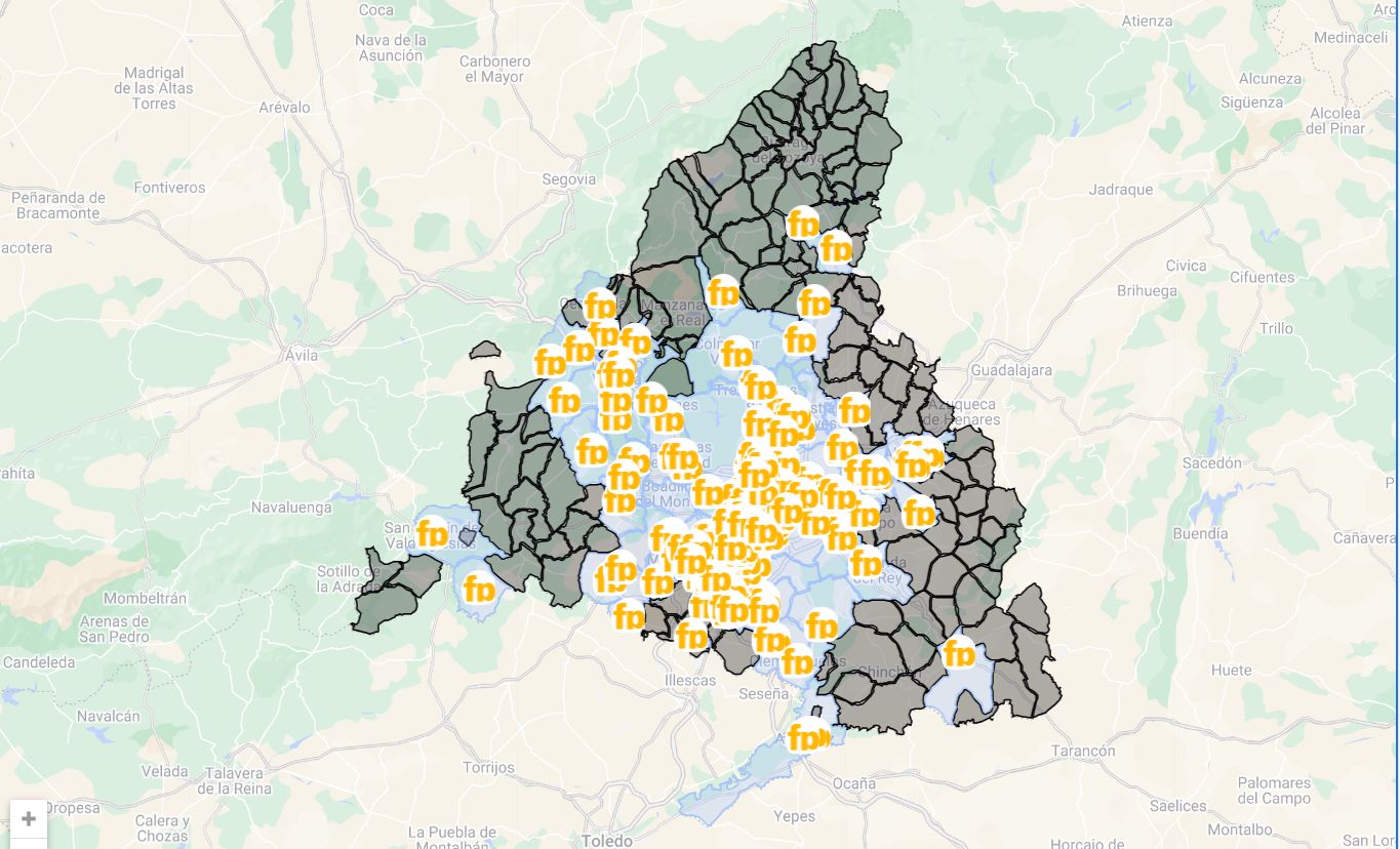 Mapa campus FP