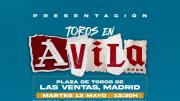 Cartel presentación feria de toros en la ciudad de Ávila