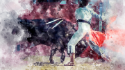 Ilustración de una corrida de toros