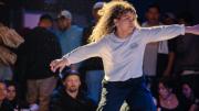 fotografía de Estrella en una batalla de break bailando
