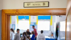 Aula de una clase de un colegio de la Comunidad de Madrid