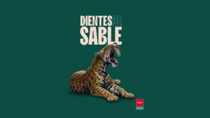 Ilustración de un felino dientes de sable 
