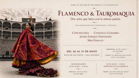 Cartel de la exposición flamenco y tauromaquia