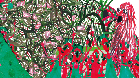Imagen decorativa, dibujo de la selva
