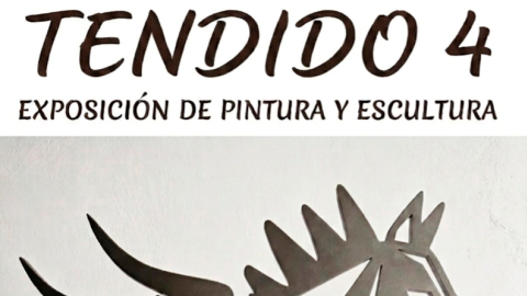 cartel exposición pintura y escultura de Grandas