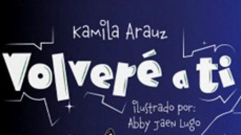 Portada del libro Volveré a ti, dos manos que se aproximan, una mariposa