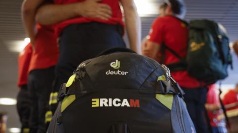 El equipo de ERICAM que se dirige a Canadá