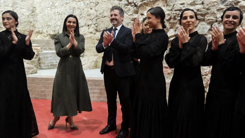 Los consejero Zarzalejo y de Paco Serrano en los Teatros del Canal