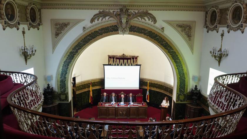 La consejera Matute en la entrega del Premio Eugenio Rodríguez Pascual 