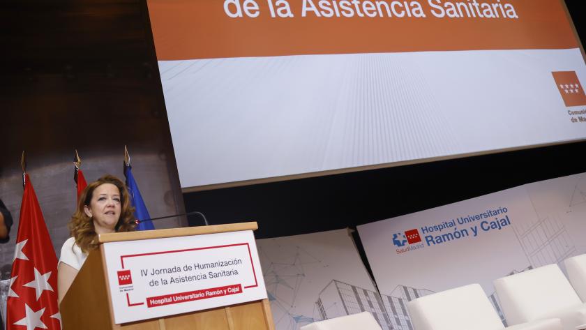 Matute inaugura la IV Jornada de Humanización de la Asistencia Sanitaria La consejera Fátima Matute durante la IV Jornada de Humanización de la Asistencia Sanitaria