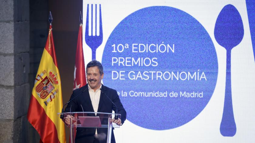 La Comunidad de Madrid, en la gala de la décima edición de los Premios de la Academia Madrileña de Gastronomía El consejero De Paco Serrano en los Premios de la Academia Madrileña de Gastronomía