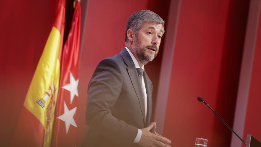 García Martín en rueda de prensa El portavoz de la Comunidad de Madrid atiende a los medios de comunicación desde la Real Casa de Correos